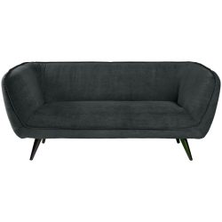 VEGA Sofa Kelso Cord, 3-Sitzer; 183x88x76 cm (BxTxH); Sitz anthrazit, Gestell schwarz