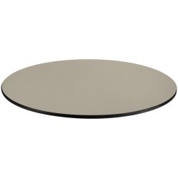 VEGA Outdoor-HPL Tischplatte Compa rund; 60 cm (Ø); taupe; rund