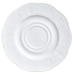 VEGA Cappuccino-/Suppen-Untertasse Minuett; 17 cm (Ø); weiss; rund; 6 Stück / Pack