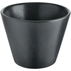 VEGA Schale Masca konisch; 230 ml, 9x7 cm (ØxH); schwarz; konisch; 6 Stück / Pack