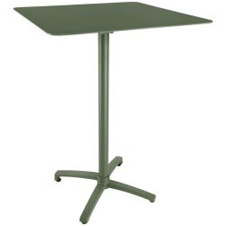 VEGA Outdoor-Aluminium-Stehtisch Taipa quadratisch; 80x80x108 cm (LxBxH); Platte oliv, Gestell oliv; quadratisch