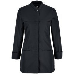 JOBELINE Damen Kochjacke Raphael Langarm; Kleidergrösse 48; schwarz