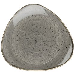 Churchill Teller Stonecast Peppercorn dreieckig; 22.9 cm (B); grau/braun; dreieckig; 12 Stück / Pack