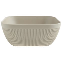 VEGA Schale Kanas quadratisch mit Relief; 3600 ml, 25x25x10 cm (LxBxH); beige; quadratisch