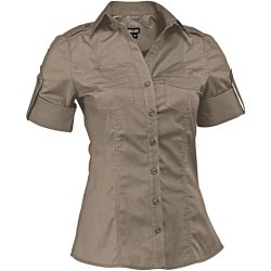 JOBELINE Damenbluse Kate Halbarm; Kleidergrösse 48; taupe