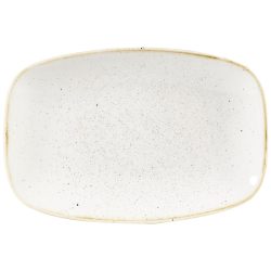Churchill Chefs Oblong Platte Stonecast Barley White; 23.7x15.7 cm (LxB); weiss/braun; rechteckig; 12 Stück / Pack