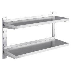 PULSIVA Wandregal Tondo; 120x30 cm (BxT); silber
