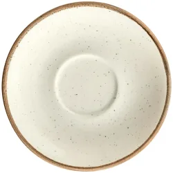 VEGA Espresso-Untertasse Sidina; 12x2.5 cm (ØxH); beige; rund; 6 Stück / Pack