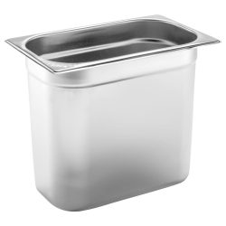 PULSIVA GN-Behälter 1/4 Basic; GN 1/4, 5500 ml, 26.5x16.2x20 cm (LxBxT); silber