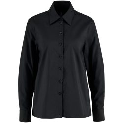JOBELINE Damen Bluse Porter Langarm, Comfort Fit; Kleidergrösse 42; schwarz
