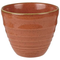 Churchill Ripple Chip Mug Stonecast Orange; 280 ml, 9.5x8.3 cm (ØxH); orange/braun; rund; 12 Stück / Pack
