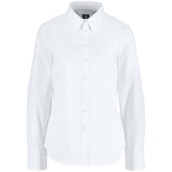 JOBELINE Damen Bluse Porter Langarm, Regular Fit; Kleidergrösse 46; weiss