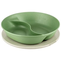 koziol Mehrweg-Menübehälter Connect Separee; 1500 ml, 25x6 cm (ØxH); grün; rund; 4 Stück / Pack