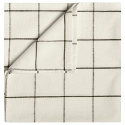 ERWIN M. Serviette Skan gross kariert; 50x50 cm (BxL); cremeweiss/anthrazit; 6 Stück / Pack