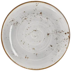 VEGA Teller flach Nebro; 25 cm (Ø); hellgrau; rund; 6 Stück / Pack