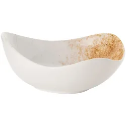 VEGA Schale Purior; 800 ml, 21x19x9.2 cm (LxBxH); weiss/braun; oval; 4 Stück / Pack