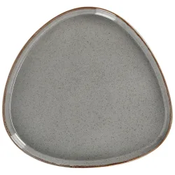 VEGA Teller flach Sidina organisch mit Rand; 27.2x26x2.5 cm (LxBxH); grau; organisch; 4 Stück / Pack