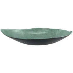VEGA Schale Tuska blattförmig; 1450 ml, 37.8x22.9x7.2 cm (LxBxH); grün/grau; 4 Stück / Pack