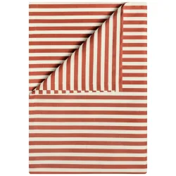 ERWIN M. Outdoor-Tischdecke Valiano; 130x130 cm (BxL); rot/weiss; quadratisch