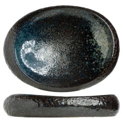 Cosy & Trendy Schale Black yoru oval; 690 ml, 32x24x6 cm (LxBxH); schwarz/blau