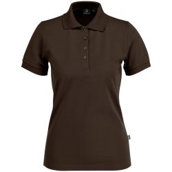 JOBELINE Damen Poloshirt Fly Kurzarm; Kleidergrösse M; cocabraun