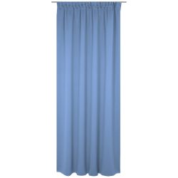 ERWIN M. Blickdichter Vorhang Opal; 132x245 cm (BxH); blau