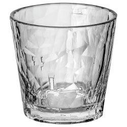 koziol Trinkglas Lowball Club No. 22 Superglas  stapelbar mit Eichstrich; 300 ml, 8.7 cm (H); transparent; 0.25 l Eichstrich, 12 Stück / Pack
