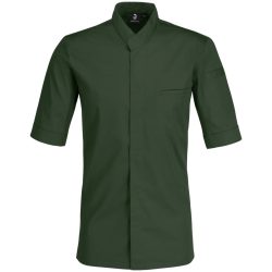 JOBELINE Herren Kochjacke Marco Kurzarm; Kleidergrösse 58; dunkeloliv