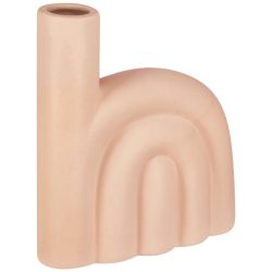 Vase Sami gross; 16.2x5.3x18 cm (LxBxH); beige; organisch