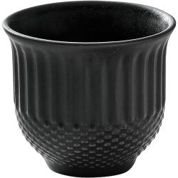 HEART&SOUL Becher Pine Relief 0,3l; 300 ml, 9x8 cm (ØxH); schwarz; 6 Stück / Pack