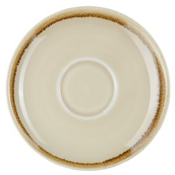 PULSIVA Kaffee-Untertasse Glaze 2.0; 14.2 cm (Ø); sand; rund; 6 Stück / Pack