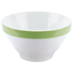 PULSIVA Schale Multi-Color; 440 ml, 13.8x7.1 cm (ØxH); weiss/grün; 6 Stück / Pack