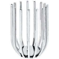 Windlicht Aamu; 19.5x26 cm (ØxH); silber; rund