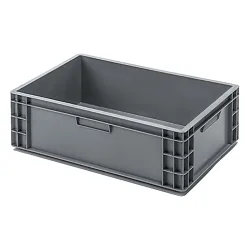 Ringoplast Stapelbehälter System Catering für Fachwerkeinsätze mit Durchgriff; 40800 ml, 60x40x18.2 cm (LxBxH); grau