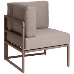 VEGA Outdoor Sofa Eckelement Sereno; 67.5x67.5x64 cm (BxTxH); taupe