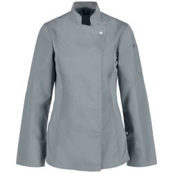 JOBELINE Damen Kochjacke Carter Langarm; Kleidergrösse 48; grau