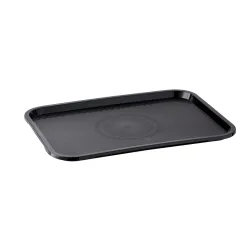 APS Tablett FAST FOOD, Polypropylen; GN 1/1, 53x32.5x2 cm (LxBxH); schwarz; rechteckig