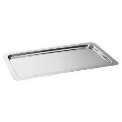 APS Tablett eckig; 53x32.5x2 cm (LxBxH); silber; rechteckig