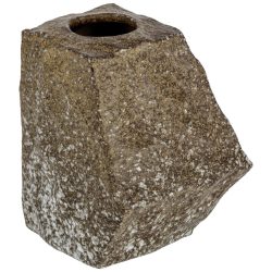 Vase Dilja; 9.2x11.5 cm (BxH); dunkelbraun