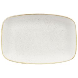 Churchill Chefs Oblong Platte Stonecast Barley White; 35.5x24.5 cm (LxB); weiss/braun; rechteckig; 6 Stück / Pack