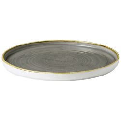 Churchill Teller rund Stonecast Peppercorn mit erhöhtem Rand; 26x2 cm (ØxH); grau/braun; rund; 6 Stück / Pack