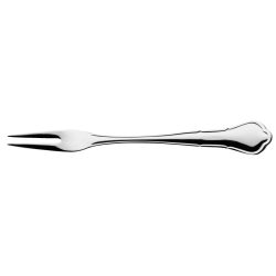 VEGA Aufschnittgabel Chippendale; 18 cm (L); silber, Griff silber