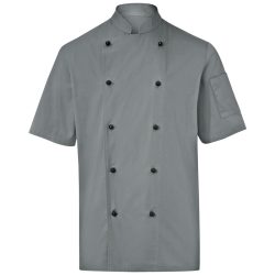 PULSIVA Herrenkochjacke Milan Halbarm; Kleidergrösse 56; grau