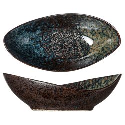 Cosy & Trendy Schüssel Black yoru oval; 90 ml, 16x8x5 cm (LxBxH); schwarz/blau; 6 Stück / Pack