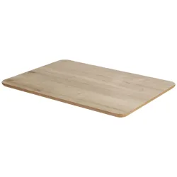 VEGA Indoor-Tischplatte Duneo reckteckig; 80x55x2.5 cm (LxBxH); eiche/natur; rechteckig