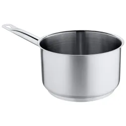 PULSIVA Stielkasserolle Chef hoch; 2700 ml, 18x11 cm (ØxH); silber