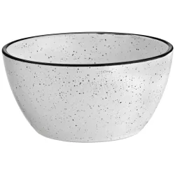 VEGA Schälchen Fungio rund; 430 ml, 12.5x6.2 cm (ØxH); weiss/schwarz; rund; 6 Stück / Pack