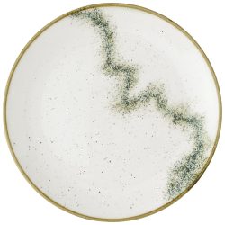 Churchill Coupeteller flach Stonecast Spice; 21.7 cm (Ø); weiss/braun/grün; rund; 12 Stück / Pack