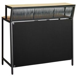 VEGA Outdoorbar Baruba Element Gerade; 120x56x115 cm (LxBxH); eiche/natur/anthrazit