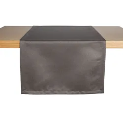ERWIN M. Tischläufer Ambita Satin; 40x130 cm (BxL); anthrazit; rechteckig